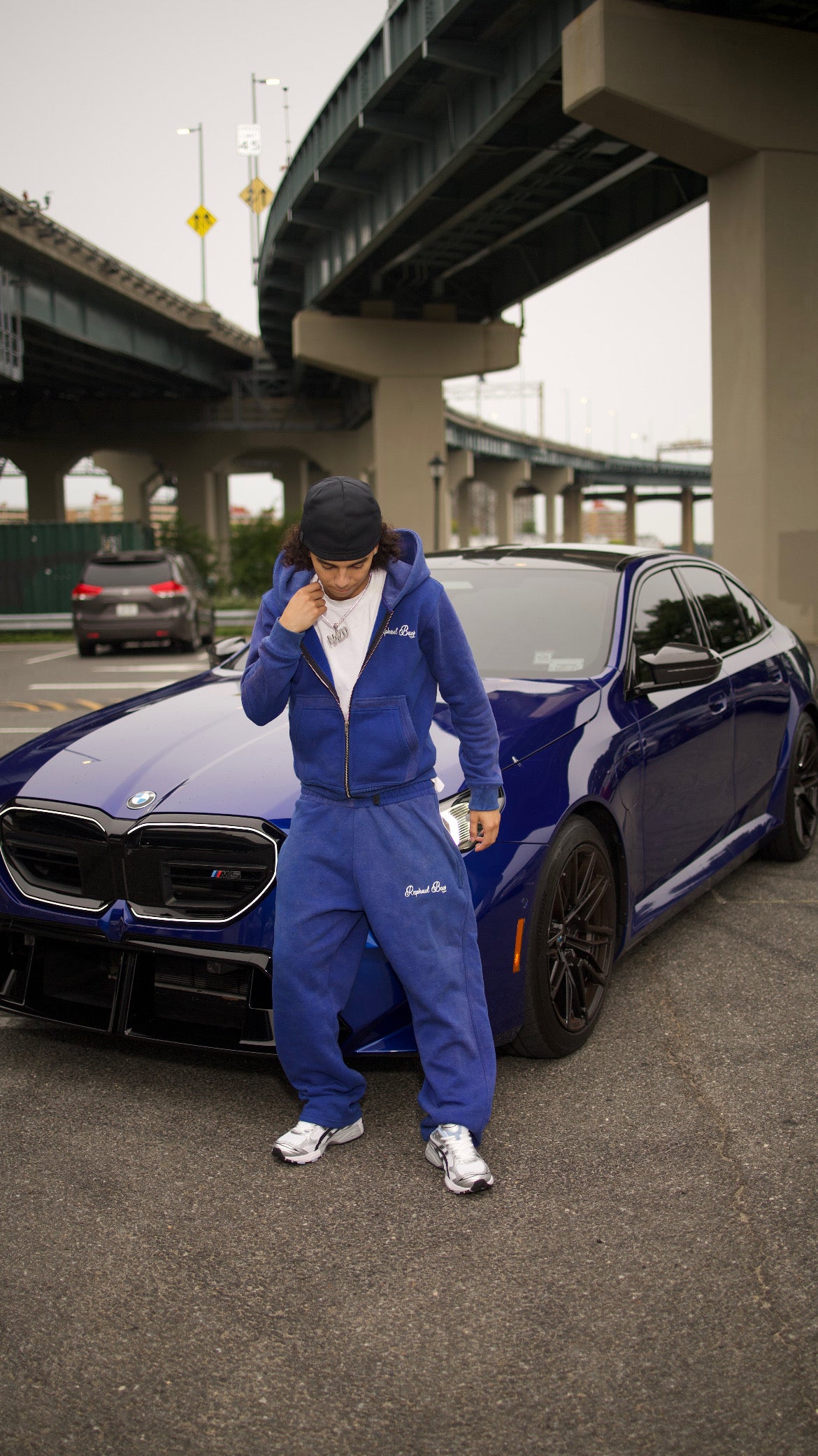Blue Raphael Baez sweatsuit